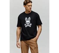 Psycho Bunny Mens Black Ryder Relaxed Fit T-Shirt