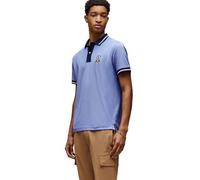 Psycho Bunny Mens Blue Ice Wade Pique Polo Shirt