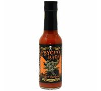 Psycho Juice 70% Red Savina Hot Chilli Sauce - Heat Level 9 - Natural Super Hot Sauce for Cooking, Marinades & Dipping - 70% Chilli Content 148ml