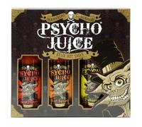 Psycho Juice Hot Chilli Sauces Gift Box Set of 3 x 148ml - Ghost Pepper, Red Savina, Habanero in Brown | Size: 3 Pack Psycho Juice Brown 3 Pack