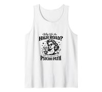 Psycho Path High Road Retro Woman Sarcastic Funny Mom Tank Top