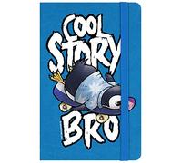 Psycho Penguin Cool Story Bro A6 Hard Cover Notebook Blue 9 x 14cm