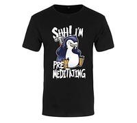 Psycho Penguin Men's Shh! I'm Pre-Meditating Premium T-Shirt Black