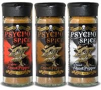 Psycho Spice Combo - 1 x Original Ghost Pepper, 1 x Chipotle Ghost Pepper, 1 x Sichuan Ghost Pepper