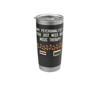 Psychoanalyst You Need 80s Vintage Music Therapy Retro Stainless Steel Insulated Tumbler
