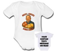Psychobaby Bob Mortimer Meats And Chesses Always Pleases Baby Grow Customisable Personalised Unique Baby Vest Babygrow Boys Girls Unisex Cute Top Bodysuit Custom text