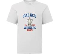 Psychobaby Fa CUp winners 2025 Kid's Children's T-Shirt Tshirt Tee Shirt Top c Cute f Funny Boys p Girls c Unisex White (UK, Age, 7 Years, 8 Years, Regular, White)