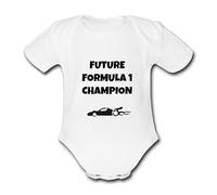 Psychobaby FUTURE FORMULA CHAMION ONE 1 RACING FORMULA CAR ONE 1 UNIQUE Customisable Vest Grow Babygrow Bodysuit Baby 0-24 Months Cutte Funny