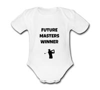 Psychobaby FUTURE MASTERS WINNER GOLF UNIQUE Customisable Vest Grow Babygrow Bodysuit Baby 0-24 Months Cutte Funny