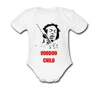 Psychobaby HENDRIX VOODOO CHILD JIMI JIMMI JIMMY Personalised Unique Baby Vest Baby Grow Babygrow Cute Novelty Boys Girls Unisex Funny