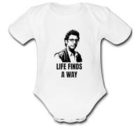 Psychobaby JURASSIC Unique Baby Vest Baby Grow Babygrow Boys Girls UNISEX cute funny GIFT present for a PARK LIFE FINDS A WAY