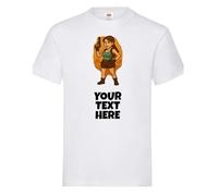 Psychobaby LARA Customisable Personalised Kid's Children's T-Shirt Custom Tshirt Tee Kids Shirt Top Cute Funny Boys Girls Unisex White TOMB CROFT RAIDER