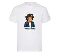 Psychobaby lennon Kid's Children's T-Shirt Tshirt Tee Kids Shirt Top Cute Funny Boys Girls Unisex White imagine john