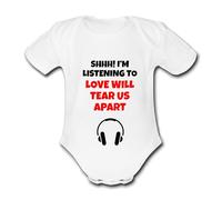 Psychobaby Love Will Tear us Apart Music Baby Bodysuit CUTOMISABLE Change The Song or Enter Any Band/Artist name INSTANT PREVIEW AVAILABLE