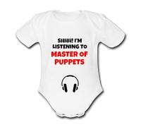 Psychobaby Master of Puppets Music Baby Bodysuit CUTOMISABLE Change The Song or Enter Any Band/Artist name INSTANT PREVIEW AVAILABLE