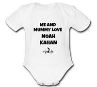 Psychobaby NOAH KAHAN MUSIC FAN present from for a mum mummy dad daddy gift Unique Baby Vest Grow Babygrow Cute PERSONALISED Custom Boys Girls Unisex ME & LOVE