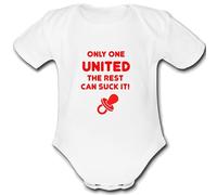 Psychobaby ONLY ONE UNITED PERSONALISED Unique Baby Vest Baby Grow Babygrow Boys UTD Girls UNISEX FOOTBALL MANCHESTER MAN SHEFFIELD ROTHERHAM (9-12 Months)
