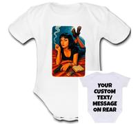 Psychobaby PULP Baby Grow Customisable Personalised Unique Vest Babygrow Girls Boys Unisex top cute Bodysuit Custom Text FICTION 181