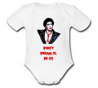 Psychobaby ROCKY HORROr present from for a mum mummy dad daddy gift picture Unique Baby Vest Grow Babygrow Cute tOP furter Custom Boys n Girls Unisex show frank (3-6 Months)