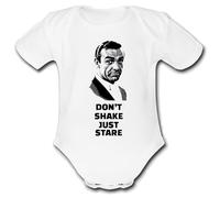 Psychobaby SEAN BOND present from for a mum mummy dad daddy gift Unique Baby Vest Grow Babygrow Cute tOP Custom Boys Girls Unisex JAMES Connery movie film (6-9 Months)