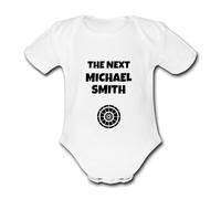 Psychobaby SMITH MICHAEL The Next CUSTOMISABLE. INSTANT PREVIEW AVAILABLE Unique DARTS Baby Name Vest Grow Babygrow Bodysuit CHANGE NAME AND COLOUR
