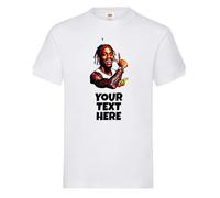 Psychobaby TRAVIS Customisable Personalised Kid's Children's T-Shirt Custom Tshirt Tee Kids Shirt Top Cute Funny Boys Girls Unisex White SCOTT