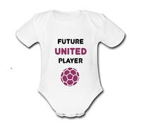 Psychobaby UNITED Future Player Football Personalised Unique Baby Vest Utd Baby Grow Babygrow Cute Ham Novelty Boys Girls Unisex Funny West