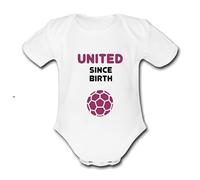 Psychobaby UNITED Since Birth Football Personalised Unique Baby Vest Utd Baby Grow Babygrow Cute Ham Novelty Boys Girls Unisex Funny West