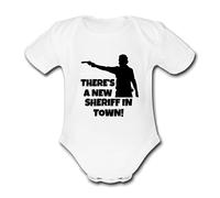 Psychobaby WALKING SHERIFF DEAD Baby Grow Cute Funny Unique TV