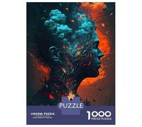 Psychological Horror Art 1000 Piece Classic Jigsaw Puzzle Jigsaw Puzzle Bundle Extra-Thick Cardboard Stress Relief Travel Adults Kids Age 12 Years Up 38x26cm/1000pcs