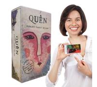 Psychological Tarot Deck, Quen Forget Oracle, 4.8x2.83x1.34 Inch Set with Insight Tools, Full English Version Cards, Commemorative Collection with Stylish Design, Future Reading Kit for Past Guidance