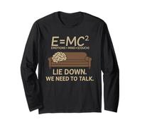 Psychologist E=MC² Therapy Couch Freud Psychotherapist Long Sleeve T-Shirt