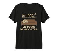 Psychologist E=MC² Therapy Couch Freud Psychotherapist Premium T-Shirt