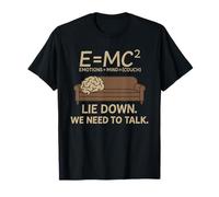 Psychologist E=MC² Therapy Couch Freud Psychotherapist T-Shirt