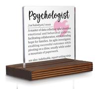 Psychologist Gifts, Appreciation Desk Sign for Mental Health Professionals, Funny Office Plaque for Behavioral Experts, Therapist Thank You Decor PA047
