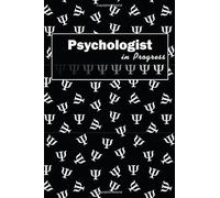 Psychologist in Progress: gift for future psychologist, student, Psi symbol background, lined journal, blank notebook, 6"x 9", 100 pages for writing notes, decorated interior.