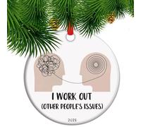 Psychologist Psychology Graduation Grad Gifts, Therapist Christmas Onament, Therapist Keepsake, Therapist Appreciation Gift