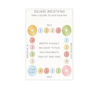 Psychologists' Breathing Techniques And Emotion Regulation Canvas Poster Bedroom Decor Landscape Office Room Decor Gift 20x30inch(50x75cm)