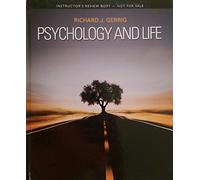 Psychology and Life (Mypsychlab)