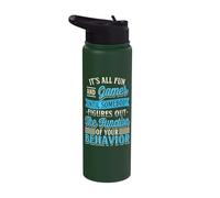 Psychology Behavioral Science Jokes Funny Behavior Analyst Stainless Steel Insulated Water Bottle