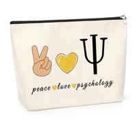 Psychology Gifts for Women Cosmetic Bag Physical Therapist Occupational Appreciation Birthday Presents Mental Health Gifts Toiletry Bag Christmas Retirement Travel Makeup Pouch