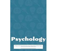 Psychology Notes: 96 Page Student Book With Alternating College Ruled and Blank Pages (Turquoise)