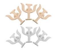 Psychology Symbol Brooch Pins 6pcs Alloy Vintage Lapel Set | Polished Finish, Clasp Back Fastening, for Jackets or Beanies, School Clubs and Everyday Work, Silver