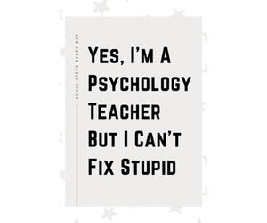 Psychology Teacher Gifts: Blank Lined Journal Notebook, an Appreciation Thank You and Funny Gift for Psychology Teachers