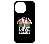 Psychology Teachers Love Brains Funny Halloween Teacher Case for iPhone 14 Pro Max