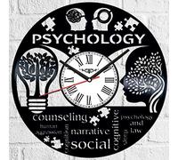 Psychology Vinyl Record Wall Clock Retro style Wall clock Silent Home Decor Unique Art Special Home Accessories Creative Personality Gift