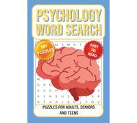 Psychology Word Search Puzzle Book: Word Searches with Easy To Read Print about Psychology, Behaviorism, Instinctuality and More I 6x9 inches, 110 ... Gift for Vacations, Holidays and Free Times