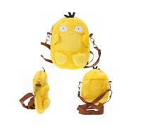 (Psyduck) Pokemon Pikachu Touch Screen Backpack Plush Bag Kids Outdoor Zipper Bag