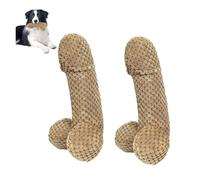 Psyfwznkny Penis Bone Indestructible Dog Toy, Durable Sexy Stuffed Teething Chew Toy Puppy, Plush Dog Toys for Large Aggressive Chewers, for Dogs Teething Interactive Entertainment(2Pcs)