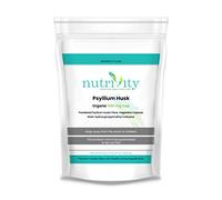 Psyllium Husk 500mg Capsules Rich Fibre Source Weight Loss Control by Nutrivity (60)